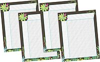 Barker Incentive Chart 4-Pack - Prickles, Track Chores, Assignments, and More! Coloful Succulents on a Chocolate Background, 17" x 22" Each, 4 Incentive Charts in Pkg. (4054) Prickles 4-Pk