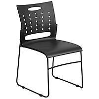 Flash Furniture HERCULES Series 881 lb. Capacity Sled Base Stack Chair with Air-Vent Back