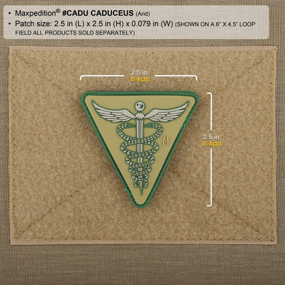 MAXPEDITION Gear Caduceus Patch 2.6 x 2.6-Inch
