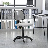Flash Furniture Flash Fundamentals Mesh Mid-Back Swivel Task Office Chair with Pivot Back
