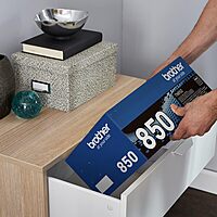 Brother Genuine High Yield Toner Cartridge, TN850, Replacement Black Toner, Page Yield Up to 8,000 Pages, Amazon Dash Replenishment Cartridge