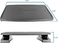 Mount-It! Ergonomic Footrest for Office or Home | Under Desk Tilting Footrest | Adjustable Desk Foot Rest with Massaging Surface and 3 Tilt Positions