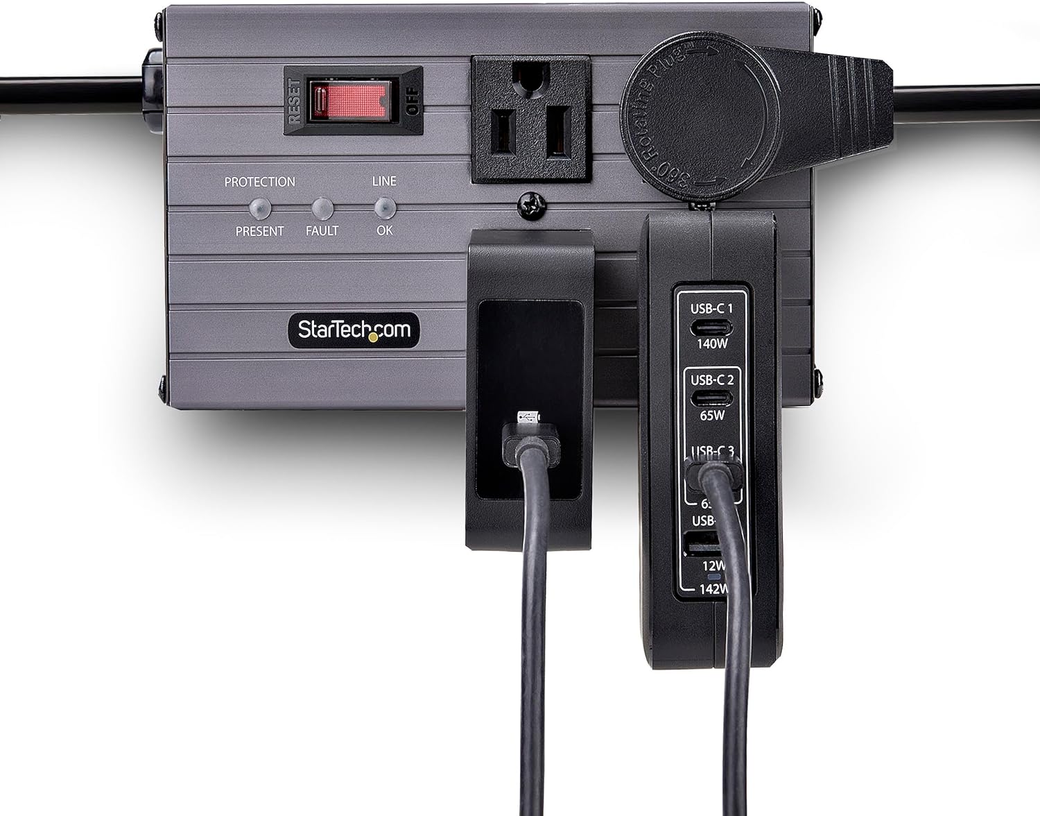 StarTech.com 140W USB-C Wall Charger, 3X USB-C/1x USB-A, PD 3.1 GaN Power Adapter for MacBook, Dell XPS/Inspiron/Precision