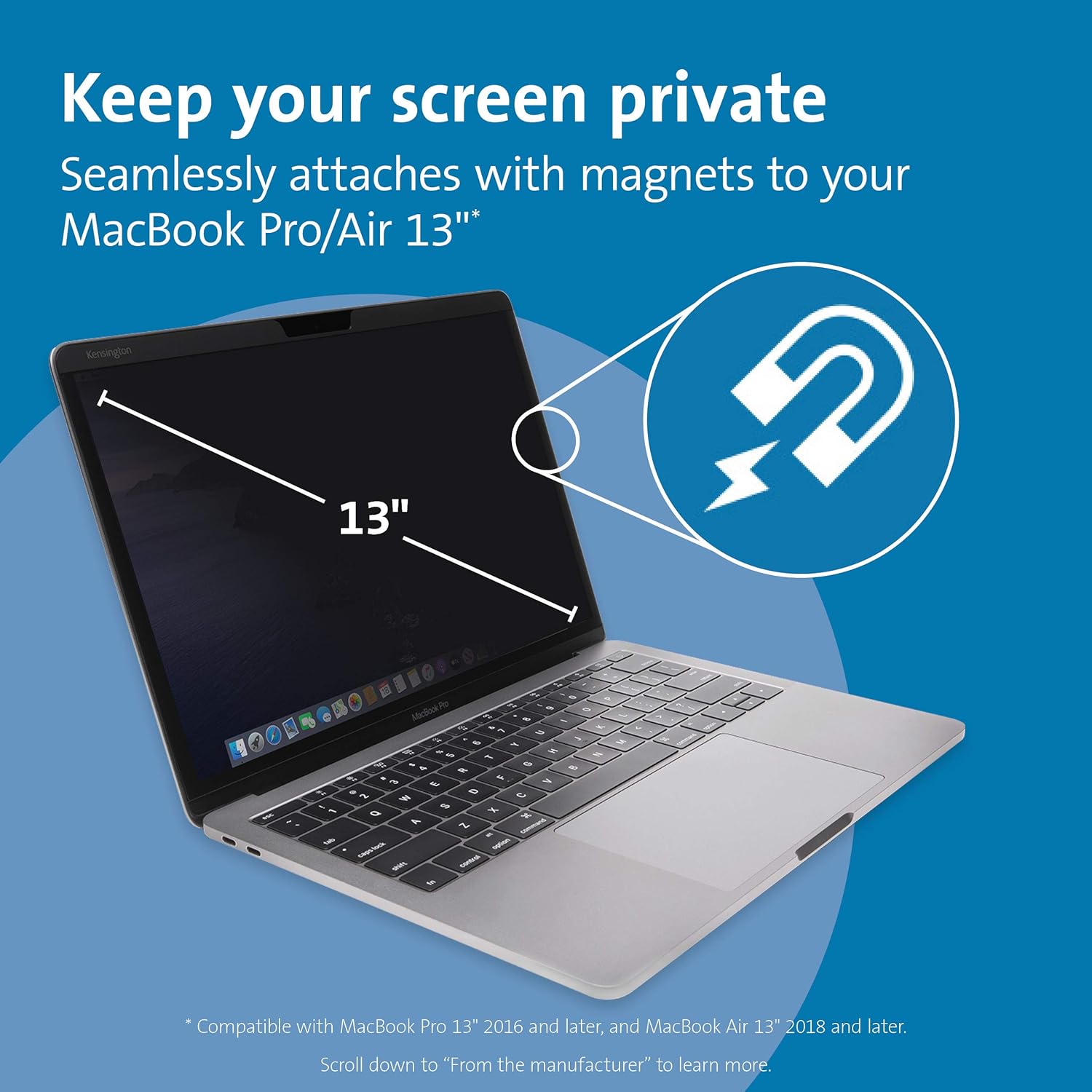 Kensington MagPro Magnetic Laptop Privacy Screen