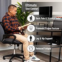 Mind Reader Air-Cloud Memory Foam Seat Cushion