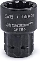 Crescent 11 Pc. Pass-Thru X6 Black Oxide Adjustable Wrench and Spline Socket Set - CPTAW8 Universal Sockets