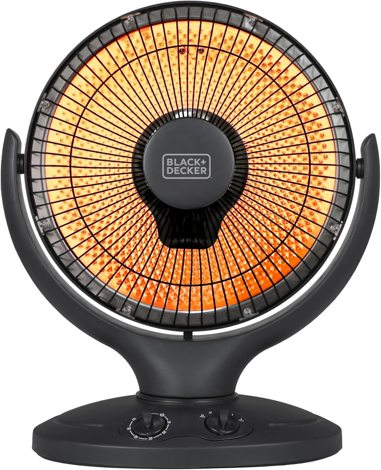 BLACK+DECKER Portable Heater for Rooms up to 161 Sq. Ft., Oscillating Space Heater & Heater for Bedroom with Overheat
