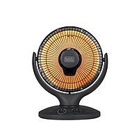 BLACK+DECKER Portable Heater for Rooms up to 161 Sq. Ft., Oscillating Space Heater & Heater for Bedroom with Overheat