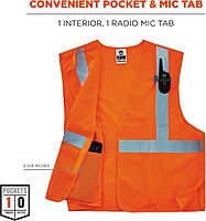 Ergodyne GloWear 8215BA Econo Breakaway Mesh High-Visibility Safety Vest