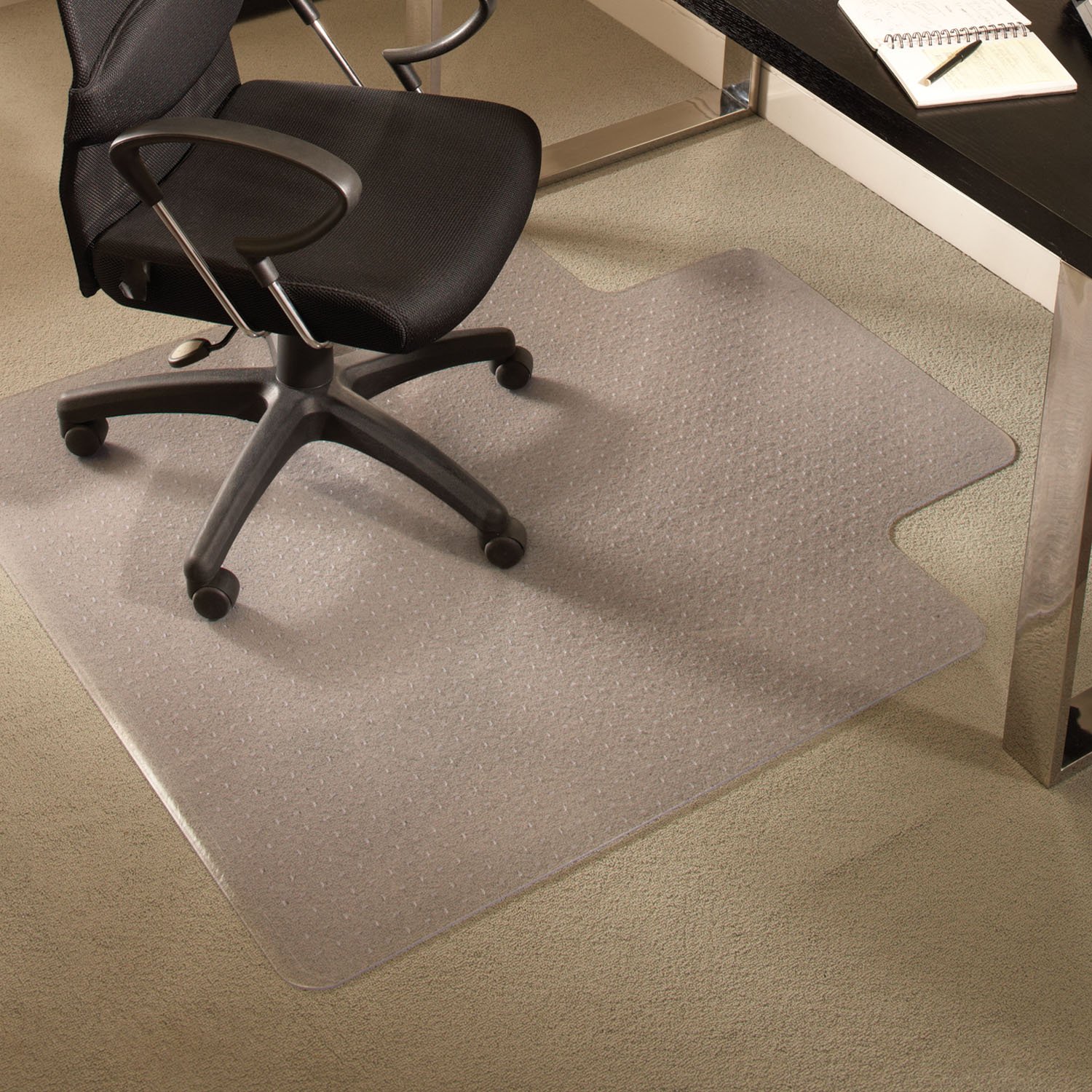 ES ROBBINS Chair Mat for Medium Pile Carpet with Lip, Crystal Edge
