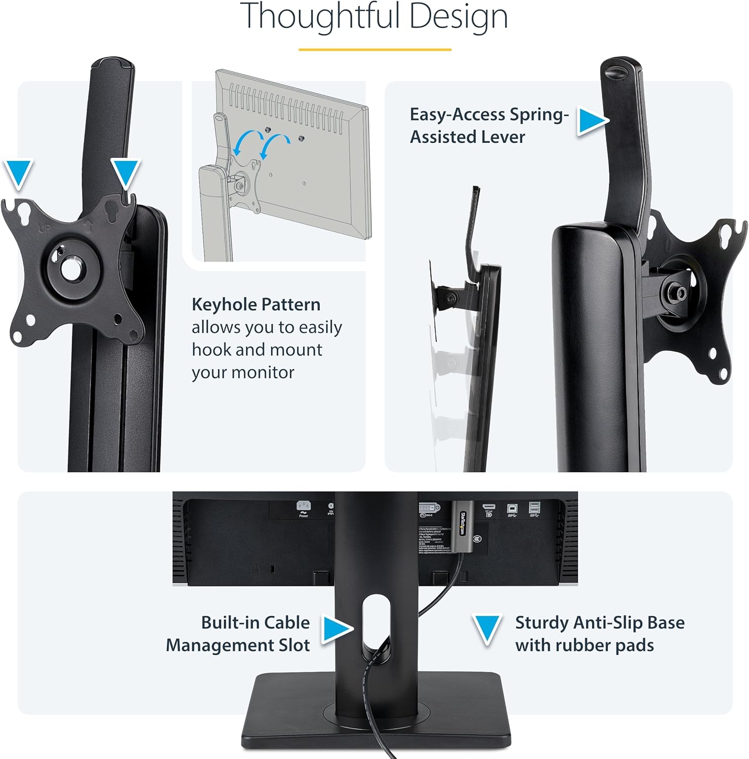 StarTech.com Adjustable VESA Monitor Stand
