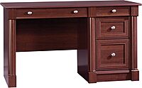 Sauder Palladia Computer Desk with Drawers, Home Office Desk with File Cabinet Storage Drawer - Management, Keyboard Tray