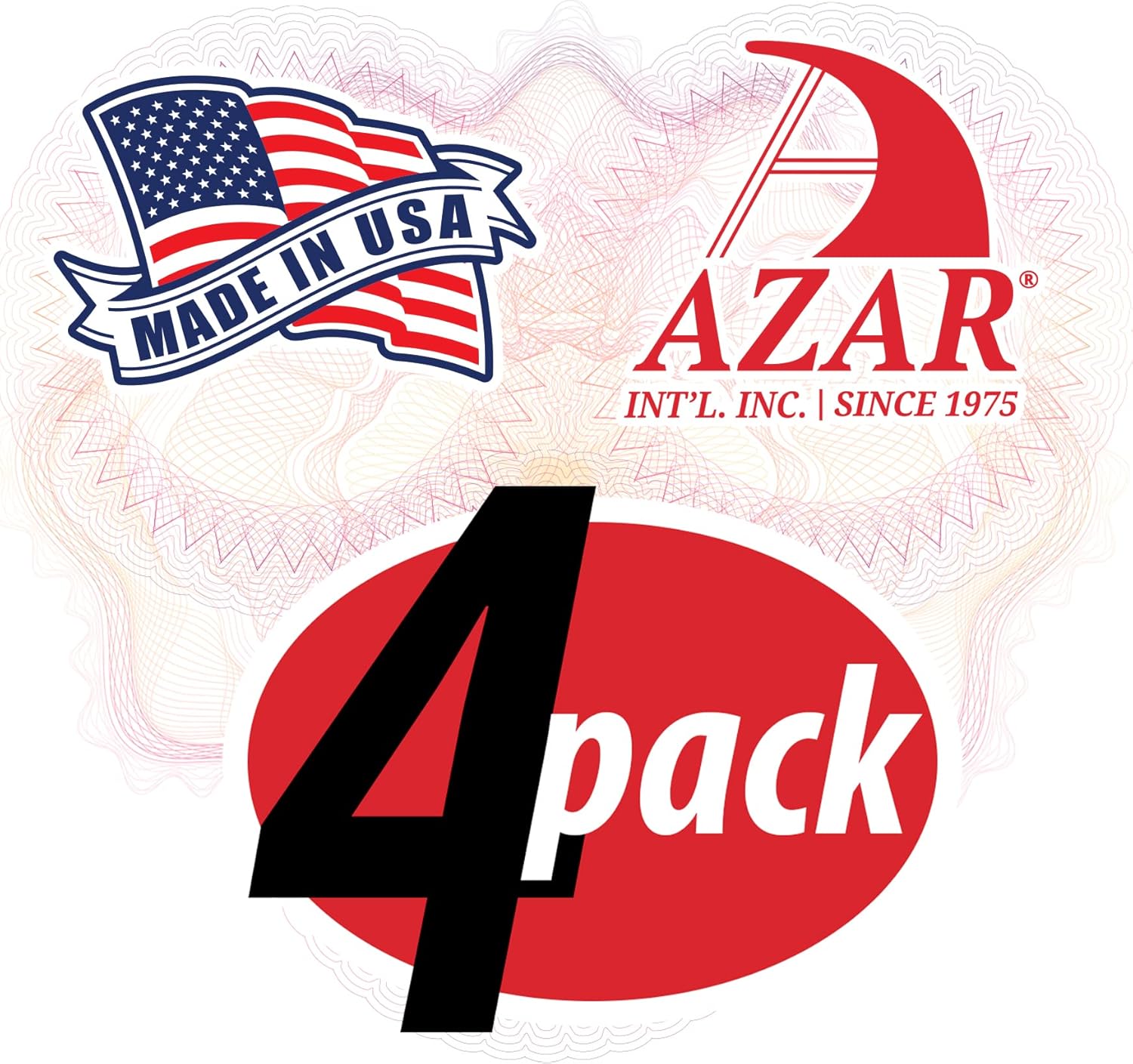 Azar Displays Clear Acrylic Riser Displays (4-Pack)