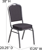 Flash Furniture HERCULES Series Crown Back Stacking Banquet Chair