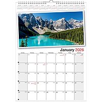 2026 Office Depot® Brand Monthly Wall Calendar, 12" x 17", Scenic, January to December