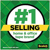 SCOTCH Magic Tape, 3/4 in x 1000 in Matte Invisible