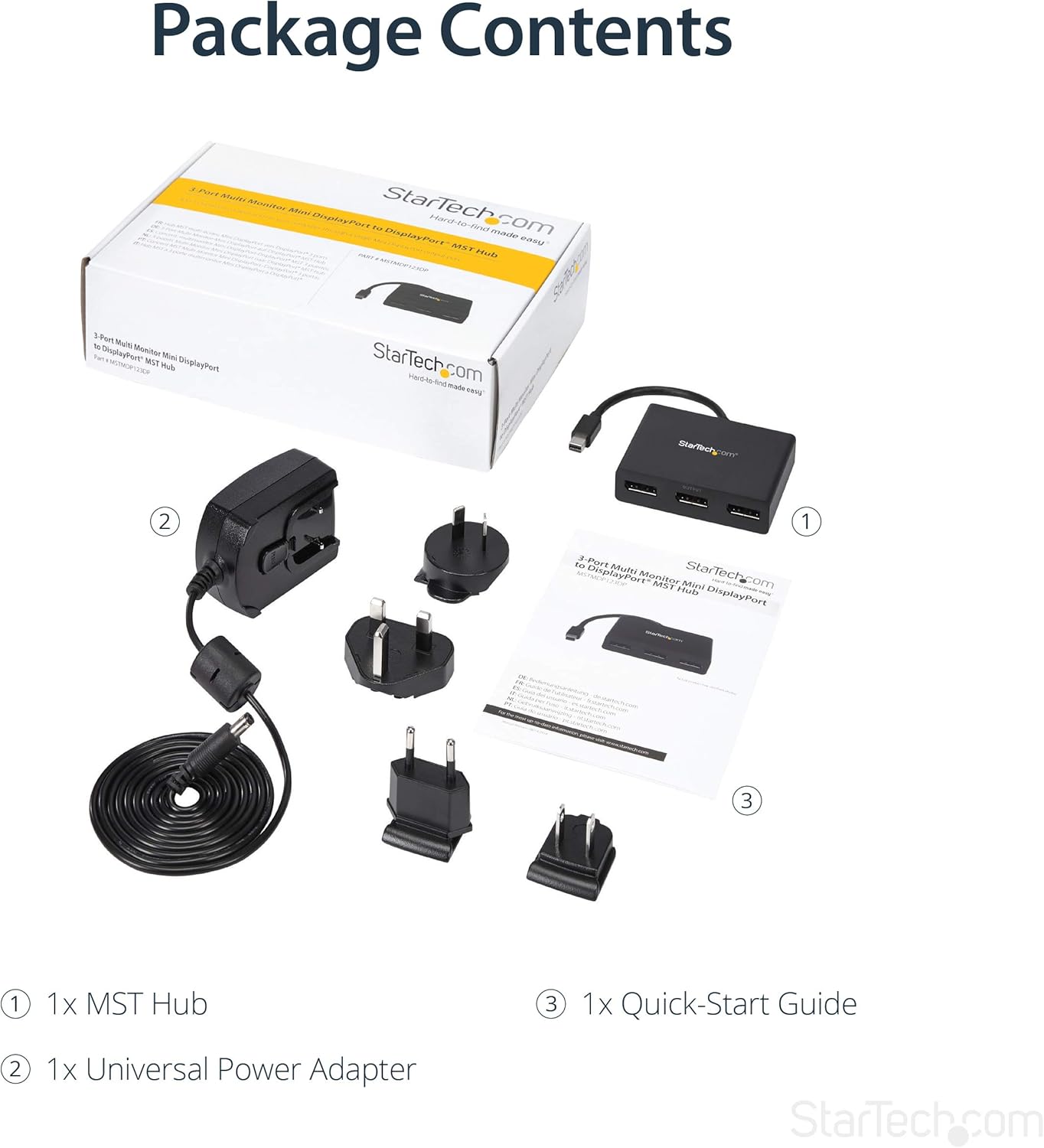 StarTech.com Mini DisplayPort to DisplayPort MST Hub