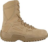 Reebok Men's Rapid Response RB8895 8" Soft Toe Tactical Boot with Side Zipper