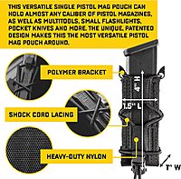 High Speed Gear Pistol TACO Single Magazine Pouch, MOLLE