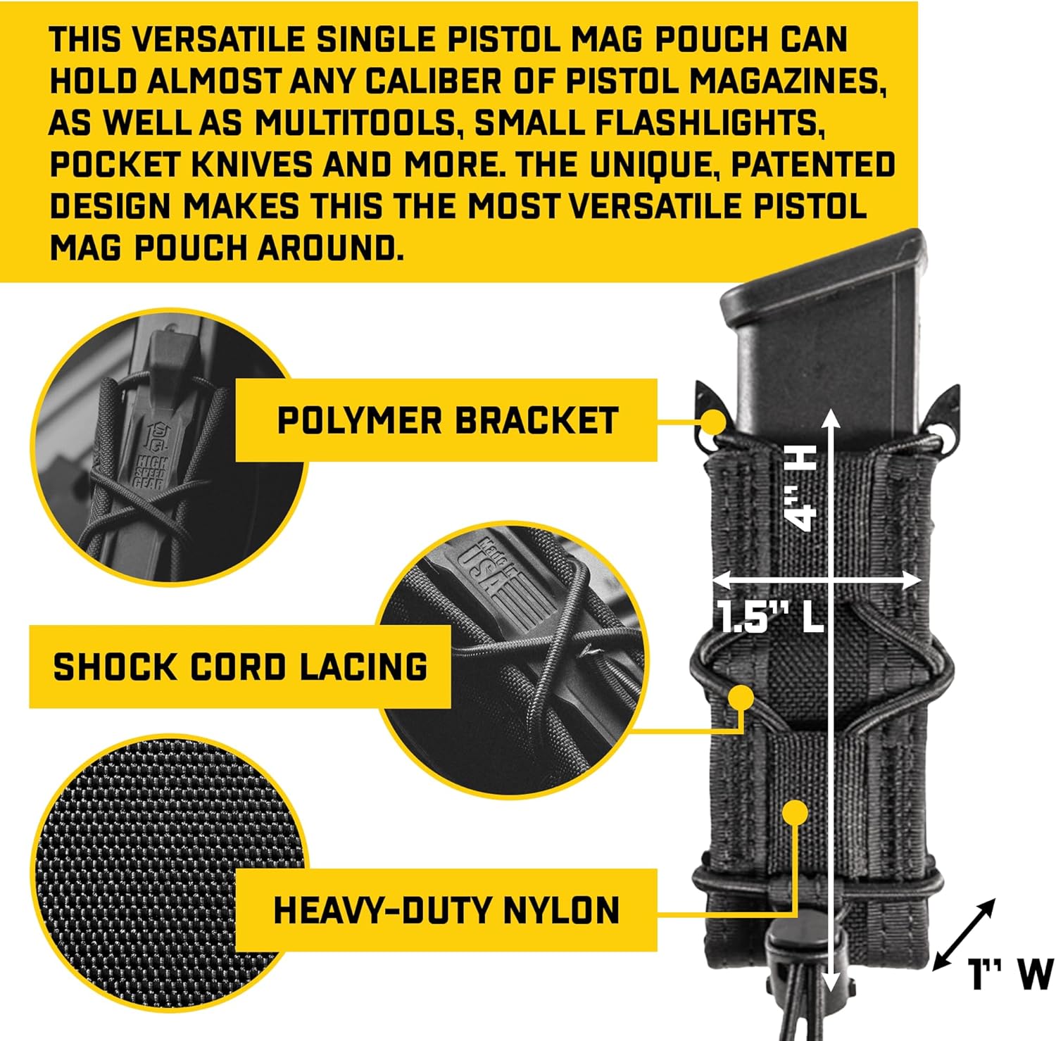 High Speed Gear Pistol Taco Mag Pouch | Universal Pistol Magazine Holster