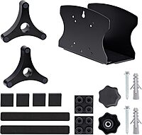PC Wall Mount Bracket, For Desktop Computers Up To 40lb, Toolless Width Adjustment 1.9-7.8in [50-200mm], CPU Tower/Case Shelf