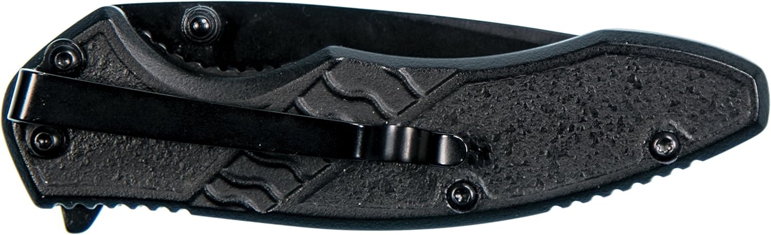 Smith & Wesson M&P Bodyguard 6.5in Stainless Steel Folding Knife with 2.75in Clip Point Blade and Nylon Handle for Outdoor