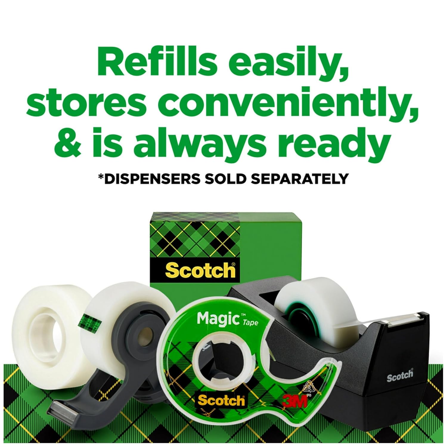 SCOTCH Magic Tape, 3/4 in x 1000 in Matte Invisible