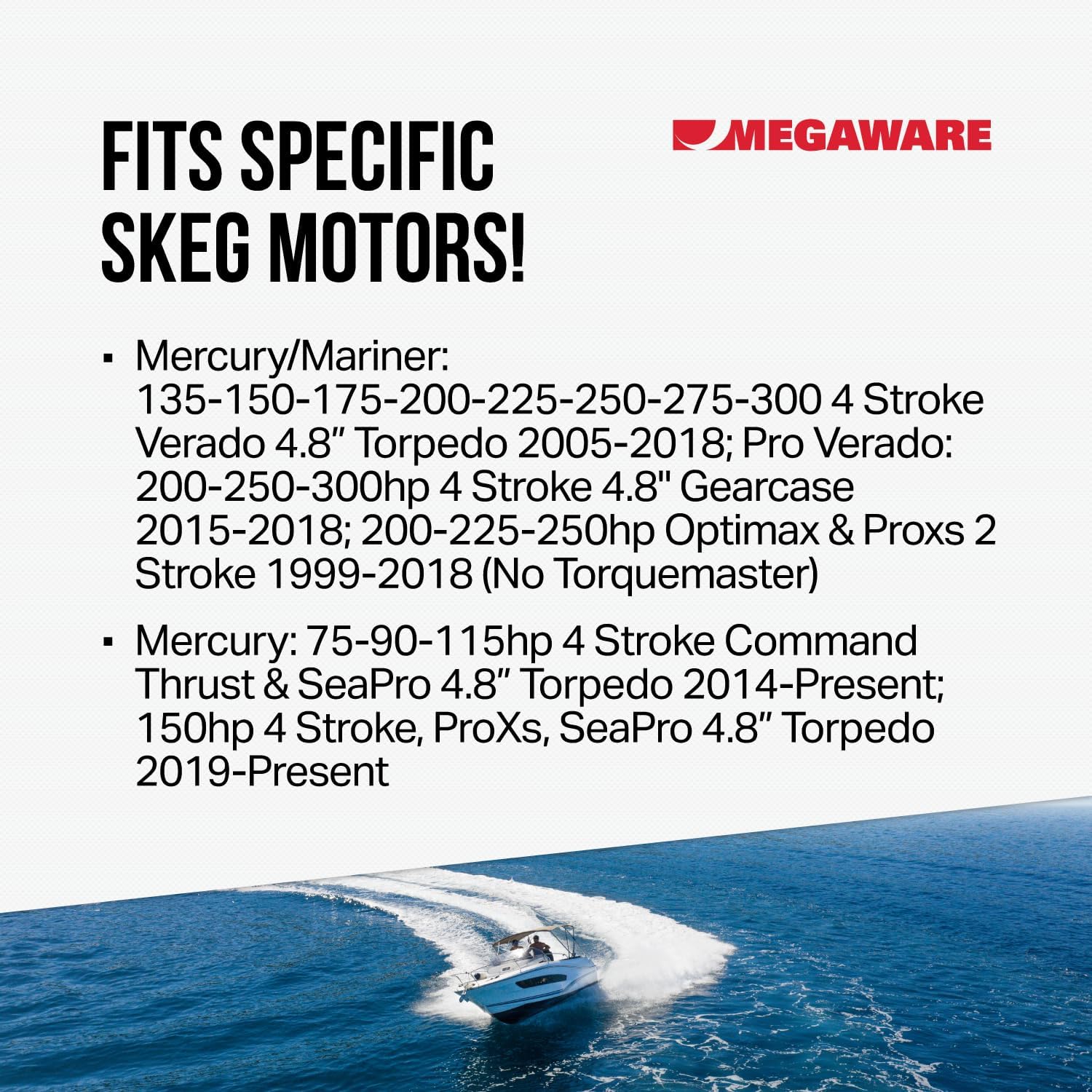 Megaware SkegPro 656 - Protects Against Damage from Ramp Dragging, Rocks