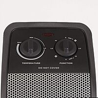 BLACK+DECKER Space Heater with Adjustable Thermostat, Ceramic Tower Heater, Portable Heater & Tower Fan with 3 Settings, Oscillating Electric Heater for Larger Rooms