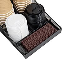 MIND READER 7-Compartment Countertop Condiment Organizer