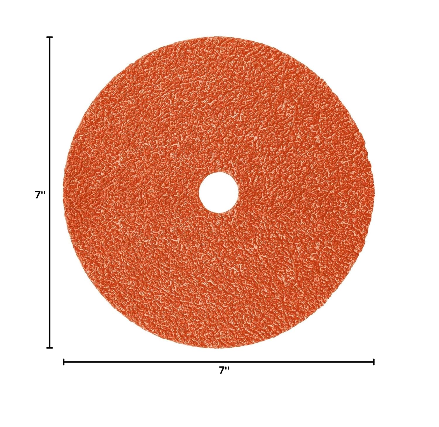 3M Fibre Disc 987C - 36+ Grit Metal Grinding Disc - Ceramic Precision Shaped Grain - Center Hole Orange
