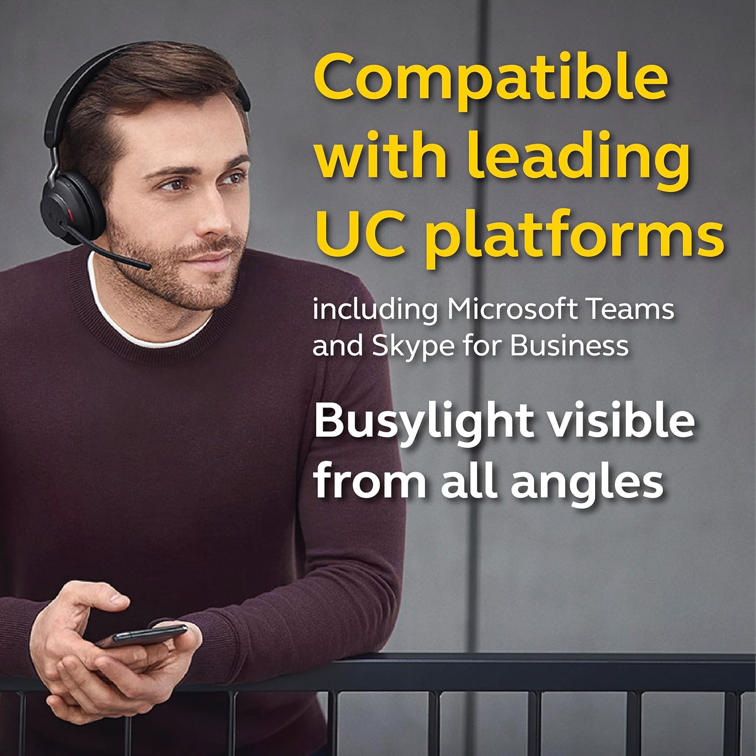 Jabra Evolve2 65 - USB-A UC Mono with Charging Stand - Black Wireless Headset/Music Headphones