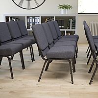 FLASH FURNITURE HERCULES Series 21"W Stacking Church Chair