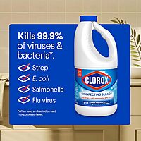 CLOROX Disinfecting Bleach, Concentrated Formula, Regular - 43 Fl oz