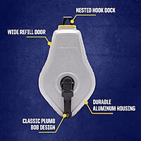 IRWIN Tools STRAIT-LINE Chalk Line, Classic Reel, 100 ft. (IWHT48441) 1 Count (Pack of 1) NEW Classic