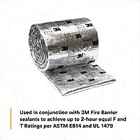 3M Fire Barrier Duct Wrap 615+, Space-Saving, Commercial Kitchen Grease and Ventilation Ducts Applications, 24 in x 25 ft