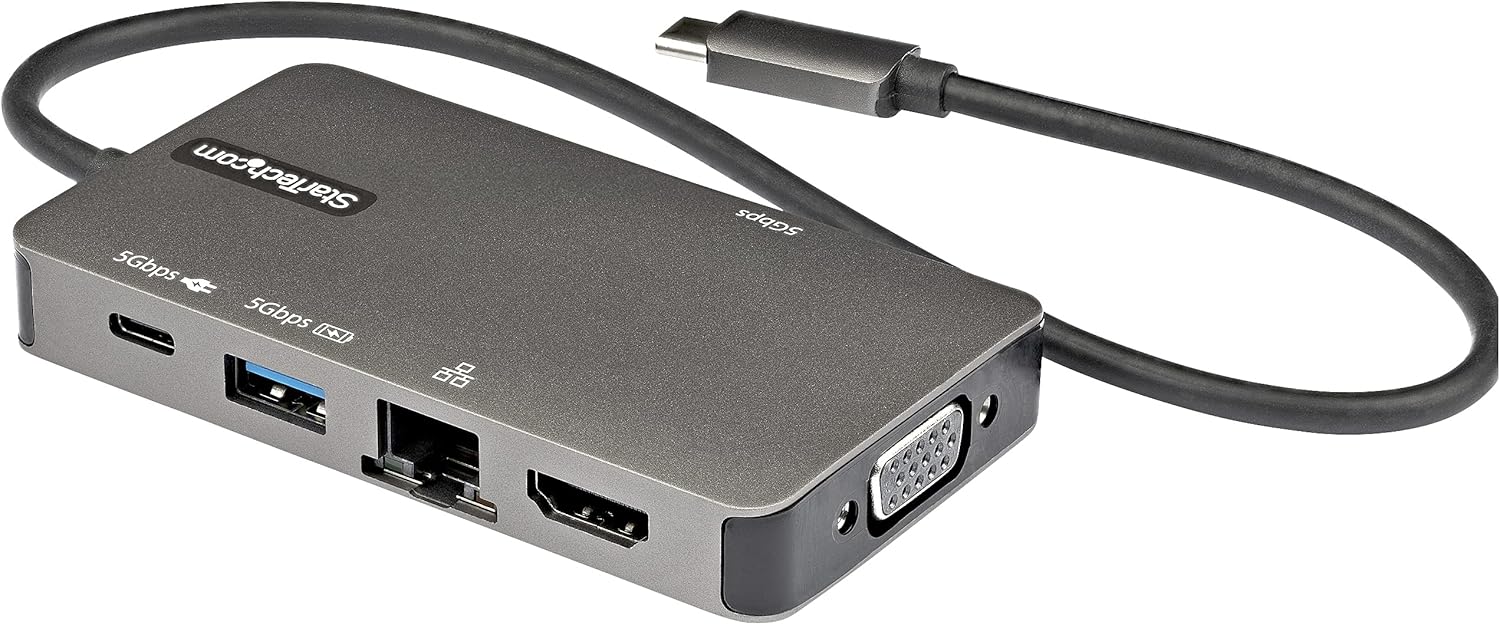 StarTech.com USB-C Multiport Adapter - USB-C to 4K 30Hz HDMI or 1080p VGA