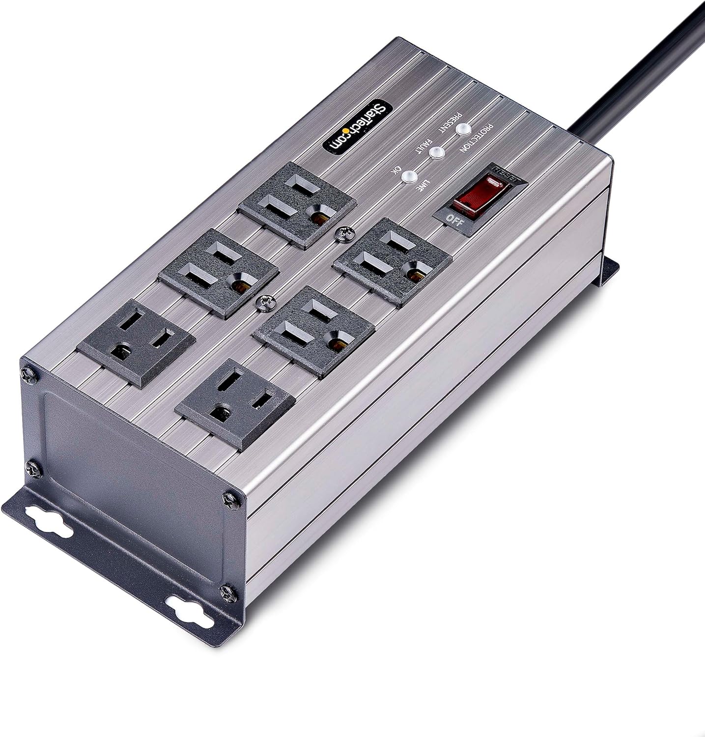 StarTech.com Industrial Power Strip PDU 125V/15A with EMI/RFI Isolation and Surge Protection
