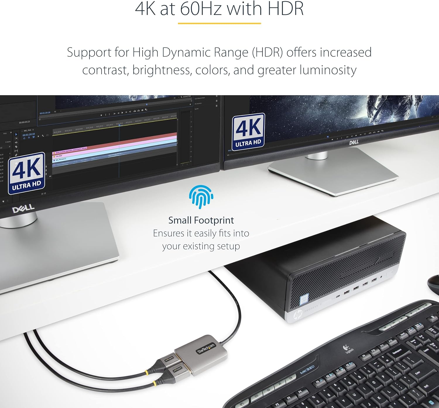 StarTech.com DisplayPort 1.4 MST Hub - Multi-Monitor DP Splitter