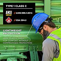 Ergodyne Skullerz 8966 Lightweight Cap-Style Vented Hard Hat - Type 1, Class C