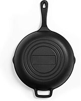 COMMERCIAL CHEF Pre-Seasoned Cast Iron Skillets