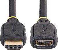 StarTech.com 6.6ft (2m) HDMI 2.0 Extension Cable, High Speed HDMI Port Saver Cable, 4K 60Hz, HDMI Extension Cord, M/F