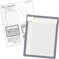 BARKER CREEK Incentive Chart Set of 4, Chevron, 17 x 22