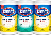 Clorox Disinfecting Wipes Value Pack, Cleaning Wipes, 75 Count Each, Pack of 3 (Package May Vary) Standard Packaging