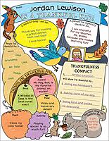 Personal Poster Set: I’m a Thankful Kid! (3-6): Write-and-Read Learning Posters Ready for Kids to Display With Pride!