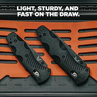 BENCHMADE Barrage EDC Folding Knife - Drop-Point Plain Edge