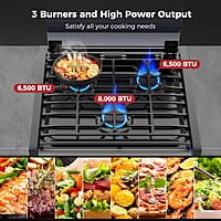 CAMPLUX - Estufa de gas RV de 17 pulgadas de alto CAMPLUX - Estufa de gas RV de 17 pulgadas de alto