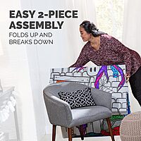 Bankers Box At Play Color-in Playhouse, Life-Size Corrugated Playhouse