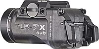 Streamlight 69407 TLR-7 X sub 500-Lumen 5000-Candela Weapon Light Designed Exclusively and Solely for 1913 Short, Includes Mounting Kit, Key, and Multi-Tool, Black