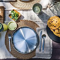 Hydro Flask Serving Spoons Set - Outdoor Kitchen Camping Dinnerware Silverware Birch Gray Grill